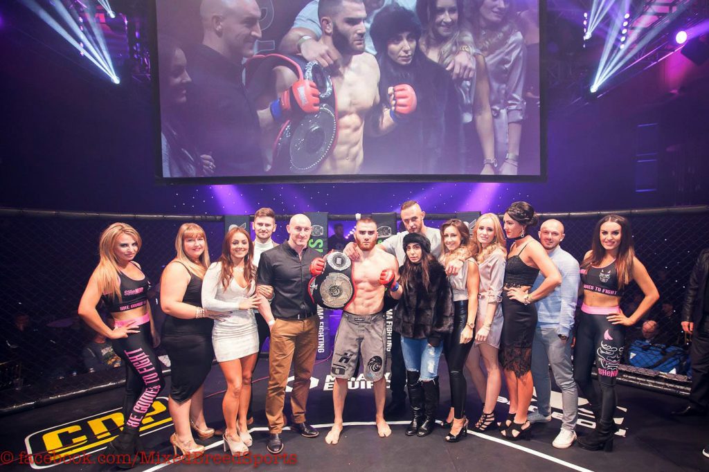 Andreas Tricomitis after winning the Shinobi War Welterweight World Amateur MMA Title in 2016